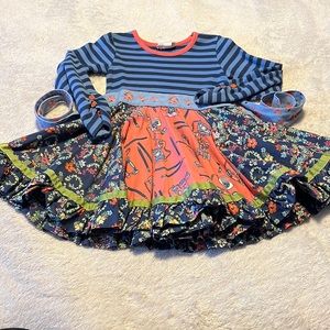 EUC Matilda Jane Secret Fields Jane Exclusive Sweet Surprises Panel Dress - Sz 2